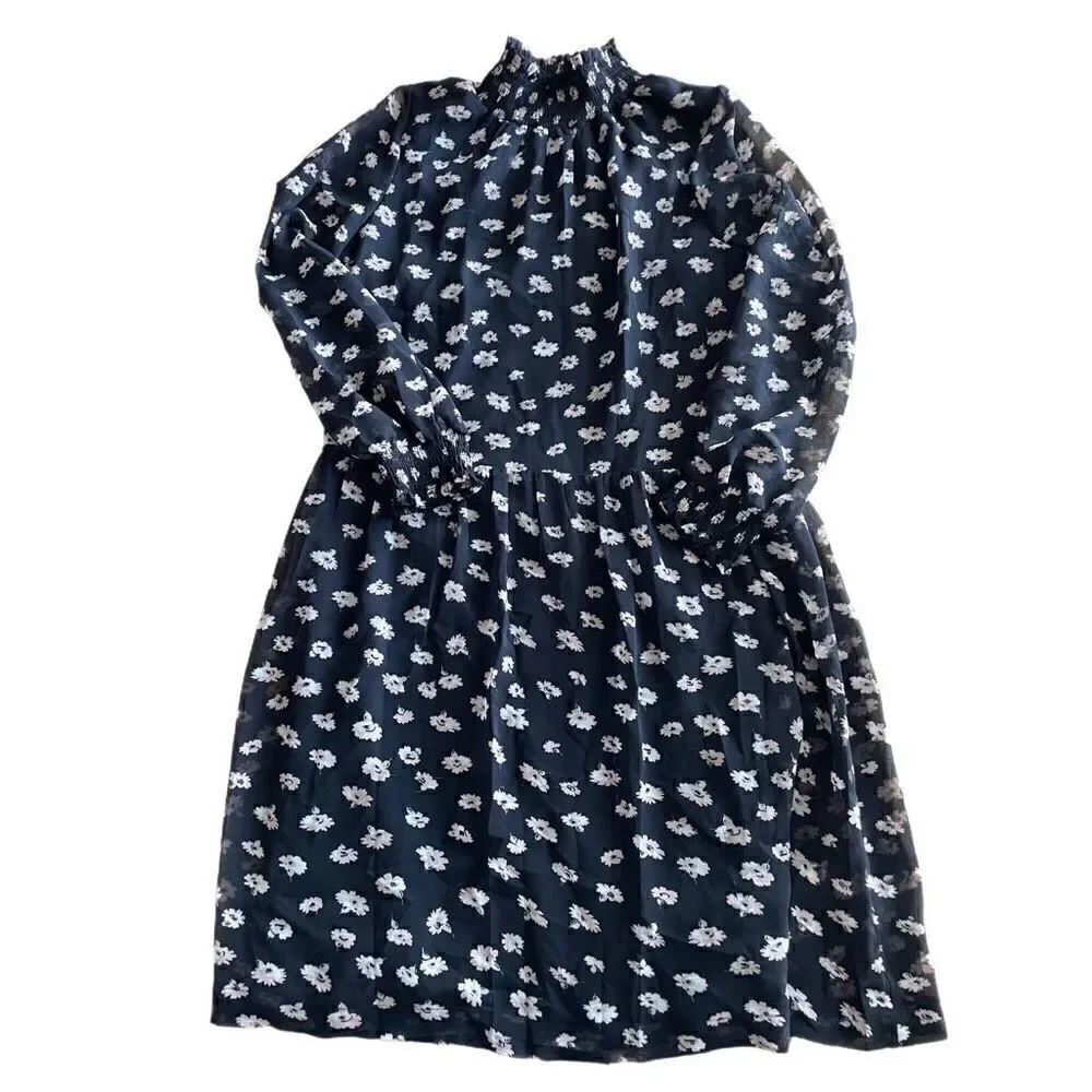 Madewell Mistlight Mockneck Dress in Seattle Floral